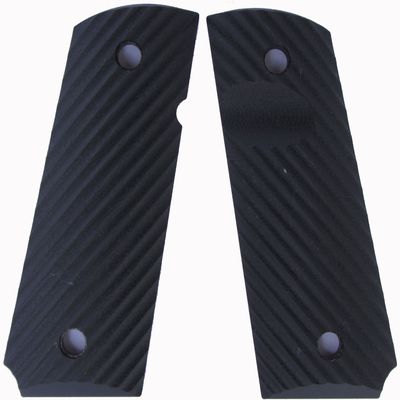 LOK Grips Ridgeback Compact 1911 Grips Standard Officer (Black)