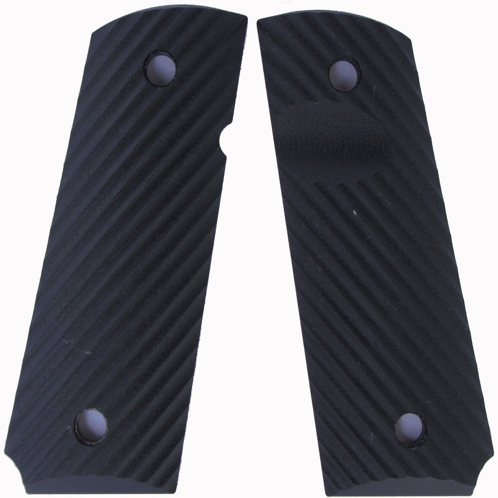 LOK Grips Ridgeback Compact 1911 Grips Standard Officer (Black)