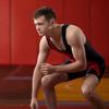 Matman USA The Chest Sweep Men's & Boy's Wrestling Weightlifting Singlet (Black/Red, X-Large) view 4