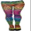 Forum Novelties Women's Rainbow Party Animal Leggings, Tiger, One Size view 1