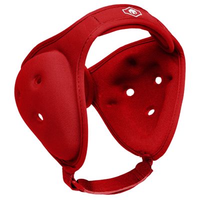 Matman Dynasty Youth Wrestling Headgear Kids Soft & Comfortable Protective Ear Guards for Wrestling, BJJ & MMA (Red)