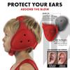 Matman Dynasty Youth Wrestling Headgear Kids Soft & Comfortable Protective Ear Guards for Wrestling, BJJ & MMA (Red) view 3