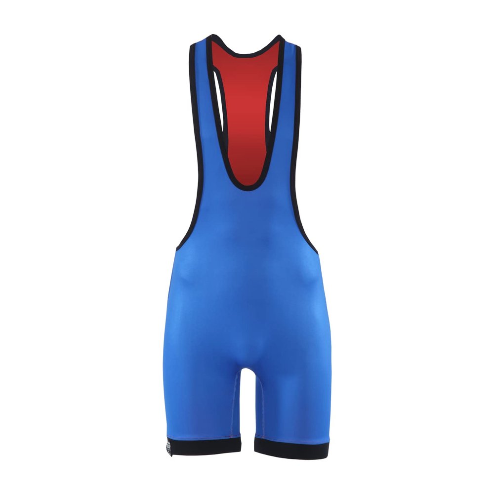Matman USA The Low Cut Mens & Boy's Reversible Wrestling Singlet Freestyle Greco Roman Folkstyle Blue/Red Made in U.S.A. (Royal/Red, Medium)
