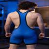Matman USA The Low Cut Mens & Boy's Reversible Wrestling Singlet Freestyle Greco Roman Folkstyle Blue/Red Made in U.S.A. (Royal/Red, Medium) view 4