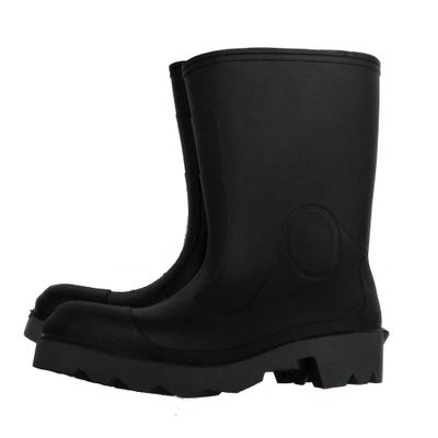 Herco 12" Steel Toe Rubber Rain Work Boots (Black) - Men's Size 13