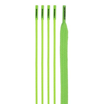 StringKing Lacrosse Strings Only Pack - String Kit Part 1 of 2 - Sidewall Strings and Bottom Lace (Lime)