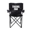 VictoryStore Tigers Fan Black Folding Camping Chair with Carry Bag view 1
