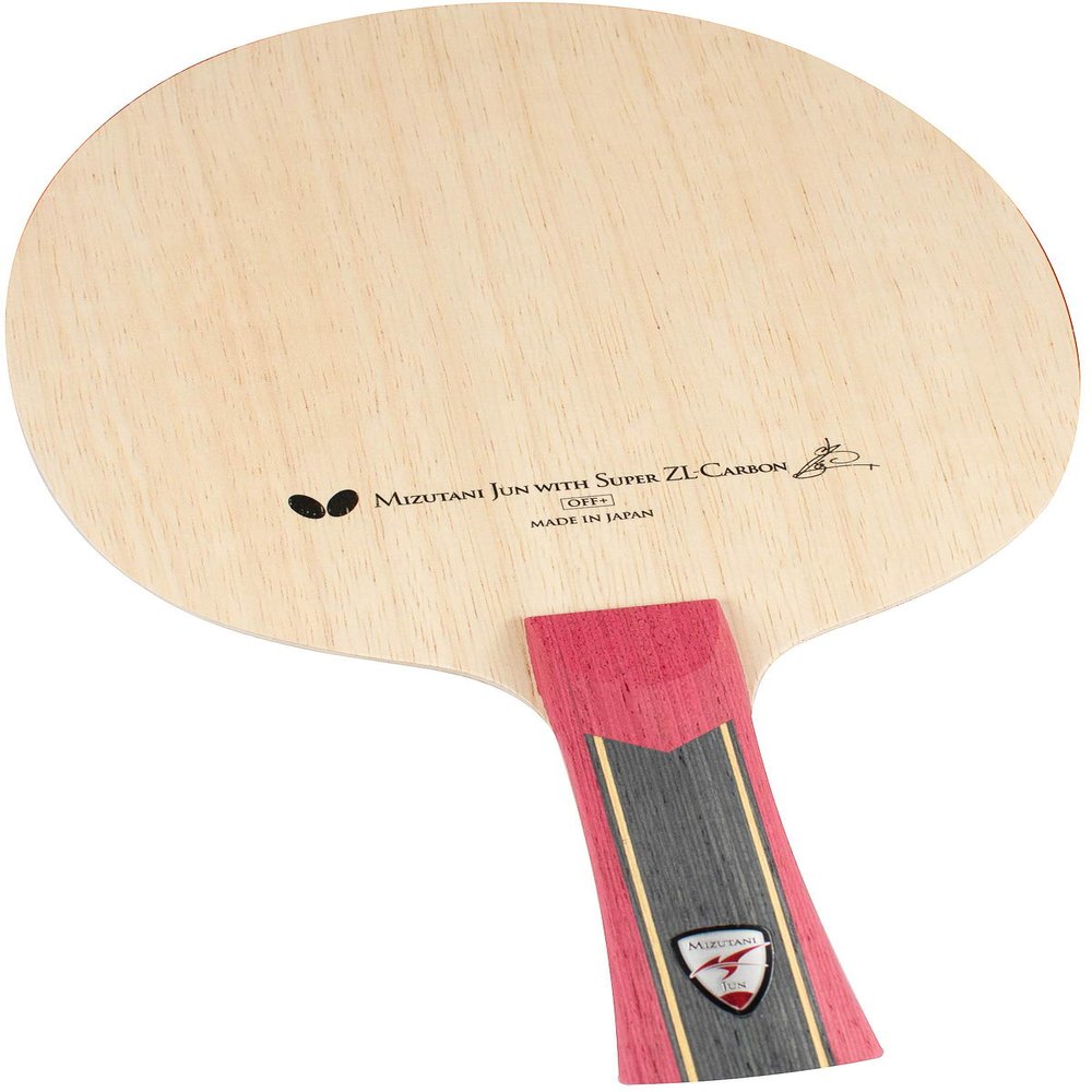 Butterfly Mizutani Jun Super ZLC Blade - Professional Table Tennis Blade - ZL Carbon Fiber Blade - Available in an, FL, and ST Handle Styles - Made in Japan