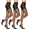 L'eggs Sheer Energy Medium Support Women's Compression Tights, Control Top, Sheer Toe, Off Black, Size B (Pack of 3) view 1