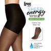 L'eggs Sheer Energy Medium Support Women's Compression Tights, Control Top, Sheer Toe, Off Black, Size B (Pack of 3) view 3
