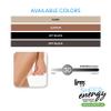 L'eggs Sheer Energy Medium Support Women's Compression Tights, Control Top, Sheer Toe, Off Black, Size B (Pack of 3) view 4