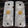 Colt 1911 White Pearl Grips view 1