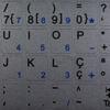 PORTUGUESE NOTEBOOK NON-TRANSPARENT Silver KEYBOARD DECALS view 1