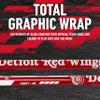 Franklin Sports NHL Detroit Redwings Team 48-Inch Vinyl Hockey Stick (Right), Junior, Red view 3