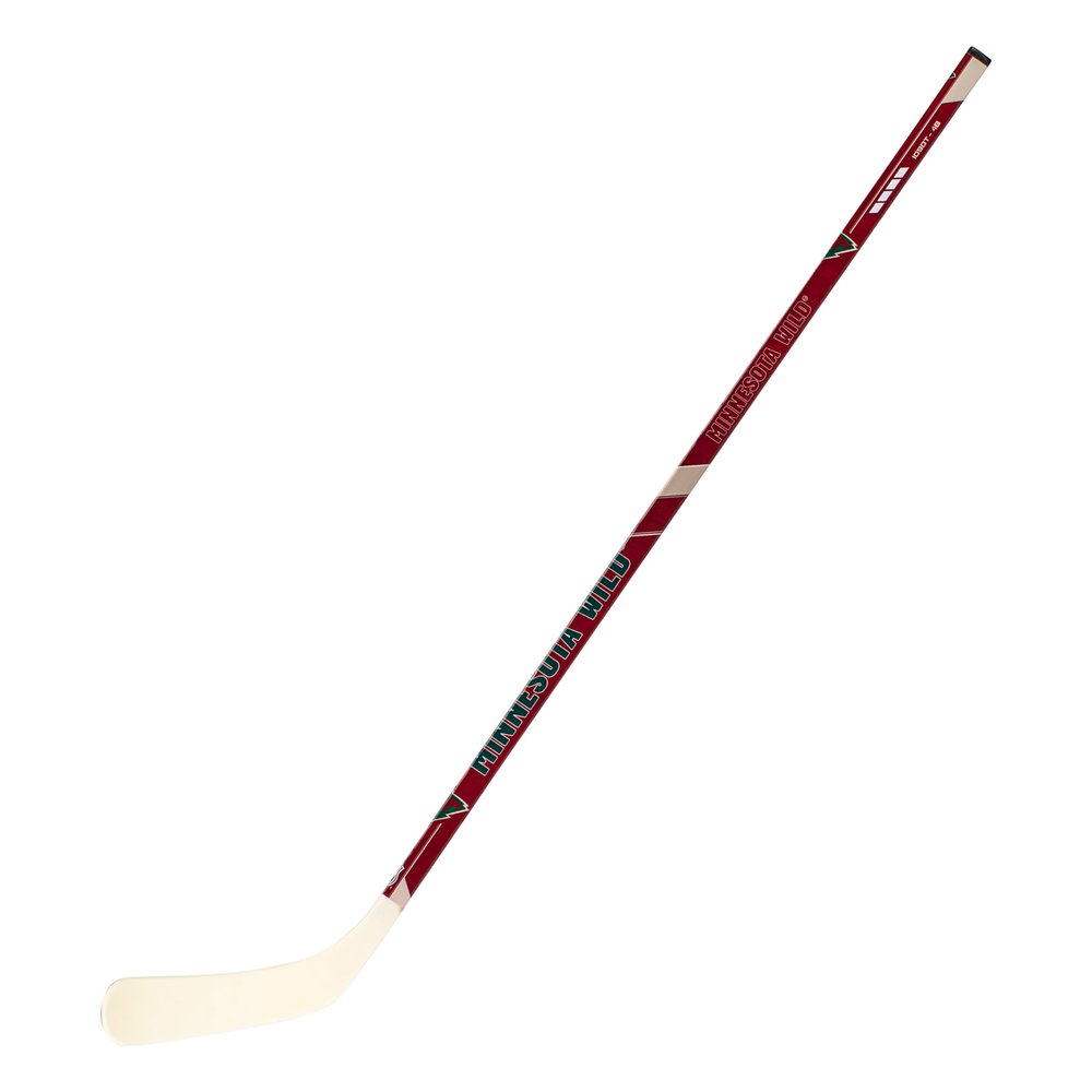Franklin Sports NHL Minnesota Wild Team 48-Inch Vinyl Hockey Stick (Left), Junior, Red