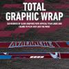 Franklin Sports NHL Colorado Avalanche Team 48-Inch Vinyl Hockey Stick (Left), Junior, Red view 4