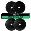 Black Bumper Plate Sets - 100 - 460 LBS of weights for Weightlifting & Strength Training | Durable, Bumper Plates For Olympic, Home & Gym Training Equipment with a Dead Bounce, Weight Plates Sets, Ideal for Power Lifting view 1