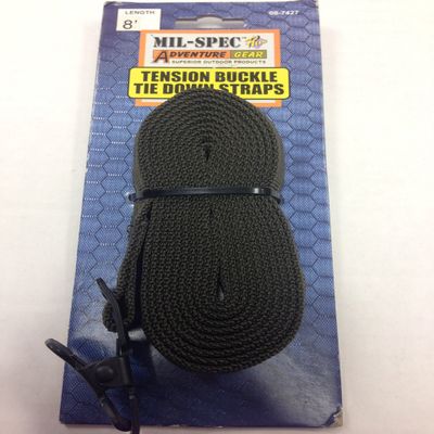 Mil-Spec Adventure Gear Plus MSA08-7427004300 Tension Buckle Tie-Down Straps, OD