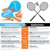 Goodminton - The World's Easiest Racquet Game - an Indoor Outdoor Year-Round Fun Paddle Game Set for Boys, Girls, and People of All Ages view 3