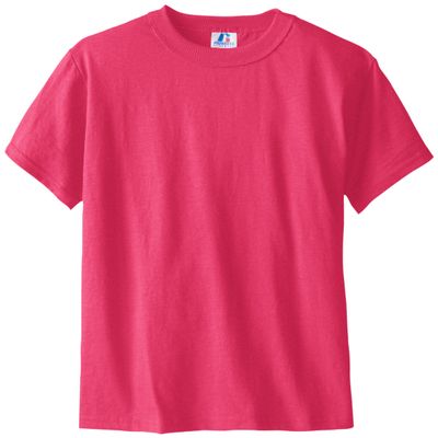 Russell Big Boys' Youth NuBlend T-Shirt, Watermelon Pink, X-Small