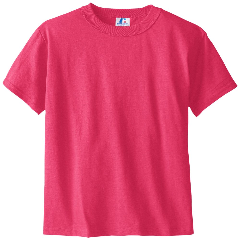 Russell Big Boys' Youth NuBlend T-Shirt, Watermelon Pink, X-Small