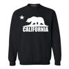 shop4ever California Bear White Crewneck California Sweatshirts Medium Black view 1