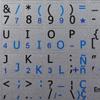 SPANISH - ENGLISH NOTEBOOK NON-TRANSPARENT Silver KEYBOARD STICKERS view 1