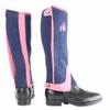 William Hunter Equestrian Hy Two Tone Children Amara Half Chaps - Navy/Raspberry Child Large view 2