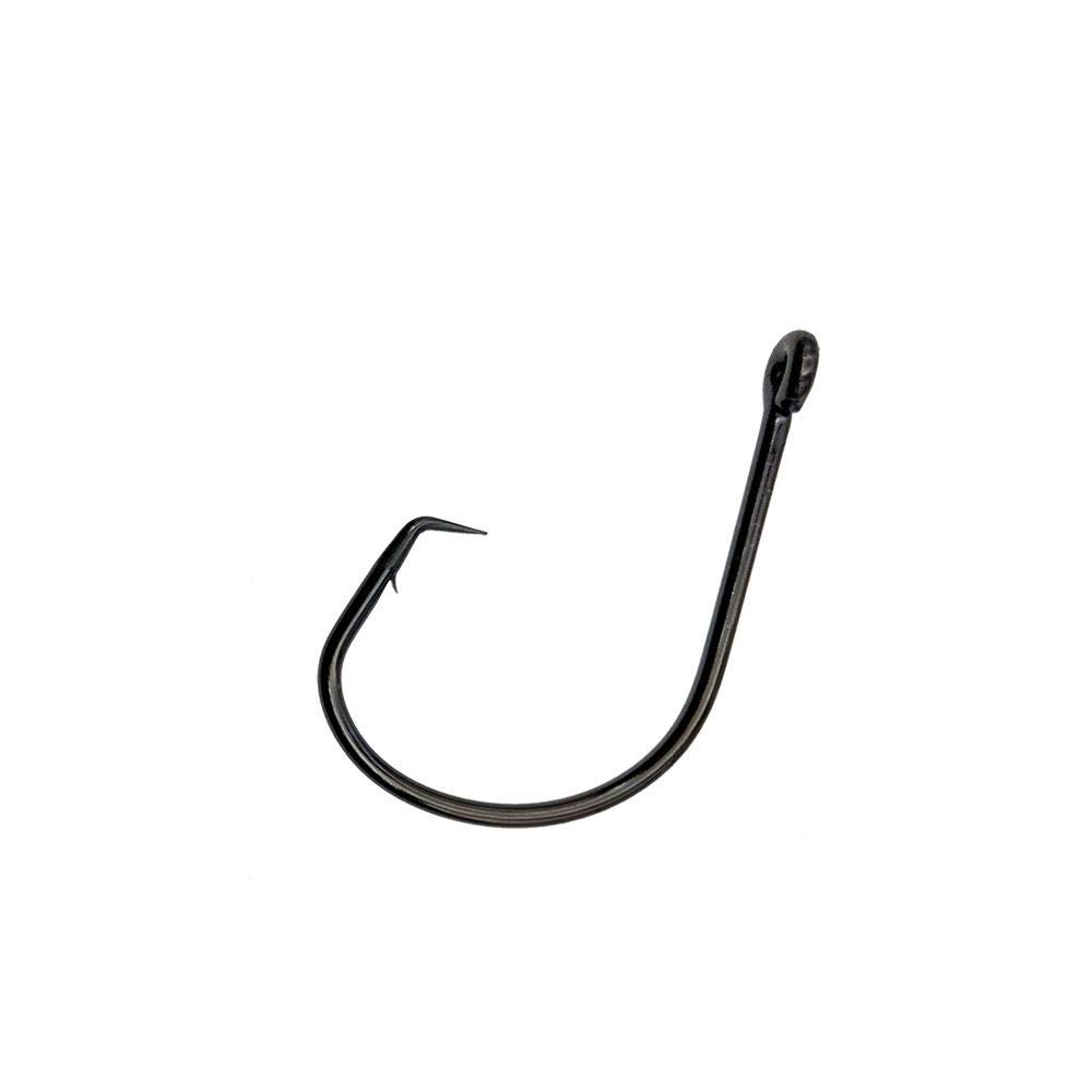 2X Circle Hooks 5/0, Model 7381 Inline, 500 Pcs Black Nickel (BLN) for Saltwater Big Game Fishing, Extra Strong and Corrosion-Resistant, Ideal for Tuna, Grouper & Snapper,Item #025