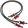 StretchCordz Replacement Tubing Pair, Red, 3-Feet view 1