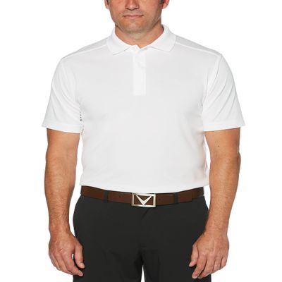 Callaway Men's Regular Short Sleeve Core Performance Golf Polo Shirt with Sun Protection (Size Small-4X Big & Tall), White, 4X-Large