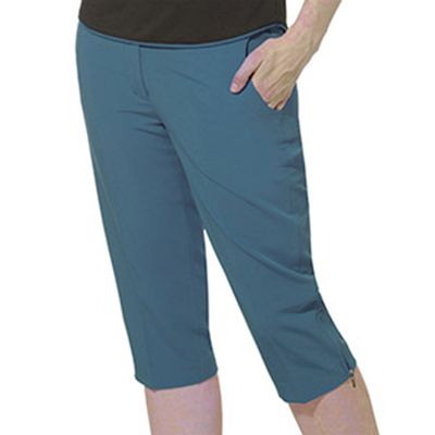 Monterey Club Women's Polyester/Spandex Golf Capris #2823 (Dark Teal, Size:10)