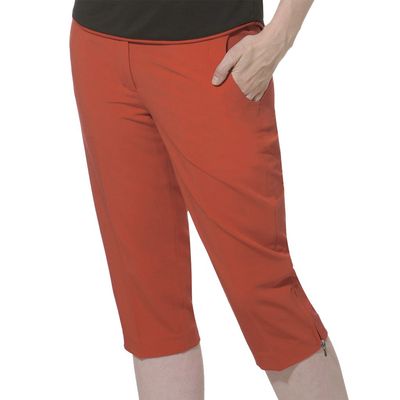 Monterey Club Women's Polyester/Spandex Golf Capris #2823 (Salmon Pink, Size:6)
