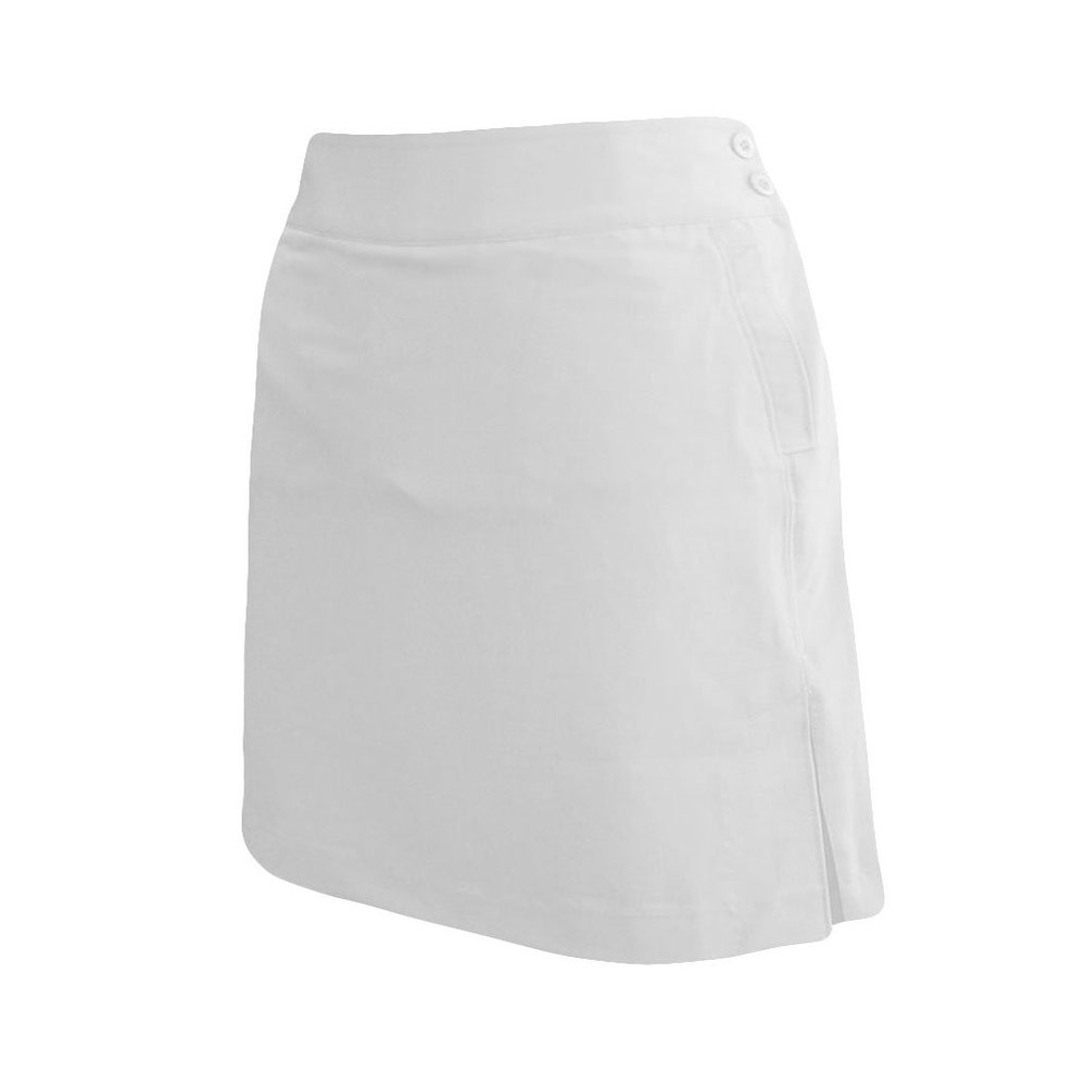 Monterey Club Women's Microfiber Ultimate Links Golf Skirt #2877 (Optical White, Size:6)