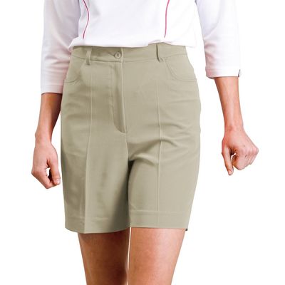 Monterey Club Women's Classic Stretch Golf Shorts #2834 (Khaki, Size:18)
