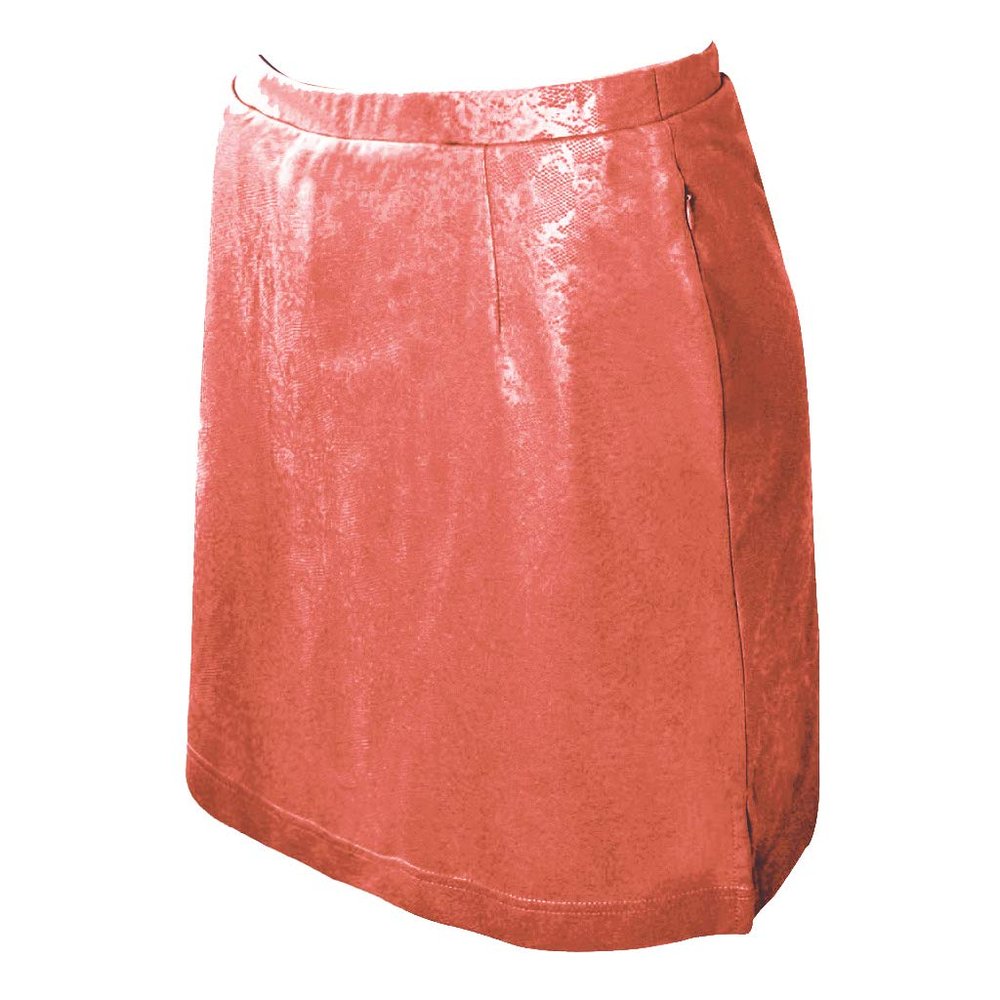 Monterey Club Women's Rosy Emboss Texture Knit Skort #2886 (Salmon Pink, X-Small)