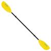 Cannon Paddles Wave Aluminum Kayak Paddle with Joint Ferrule and Yellow Fiberglass Reinforced Polymer Blades (2-Piece), Black/Yellow, 230cm view 1