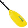 Cannon Paddles Wave Aluminum Kayak Paddle with Joint Ferrule and Yellow Fiberglass Reinforced Polymer Blades (2-Piece), Black/Yellow, 230cm view 4