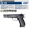 ASG CZ 75 .177 Caliber Steel BB Gun Blowback Air Pistol view 2