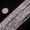 4mm Round Crackle Gemstone White Rock Quartz Beads Strand 15 Inches Jewelry Making Beads view 1