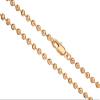 20Inch Necklace Ball Chain, Gold Finished 3.2mm Ball with Lobster Claw Clasp 2Chain view 1