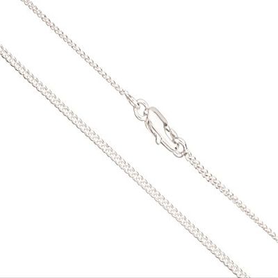 24Inch Necklace Curb Chain with Lobster Claw Clasp 2pcs/Pack