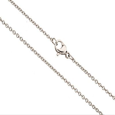 1mm Stainless Stain Cable Chain with Lobster Claw Clasp Sold Per 20Inch