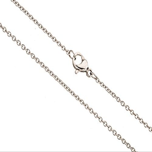 1mm Stainless Stain Cable Chain with Lobster Claw Clasp Sold Per 20Inch