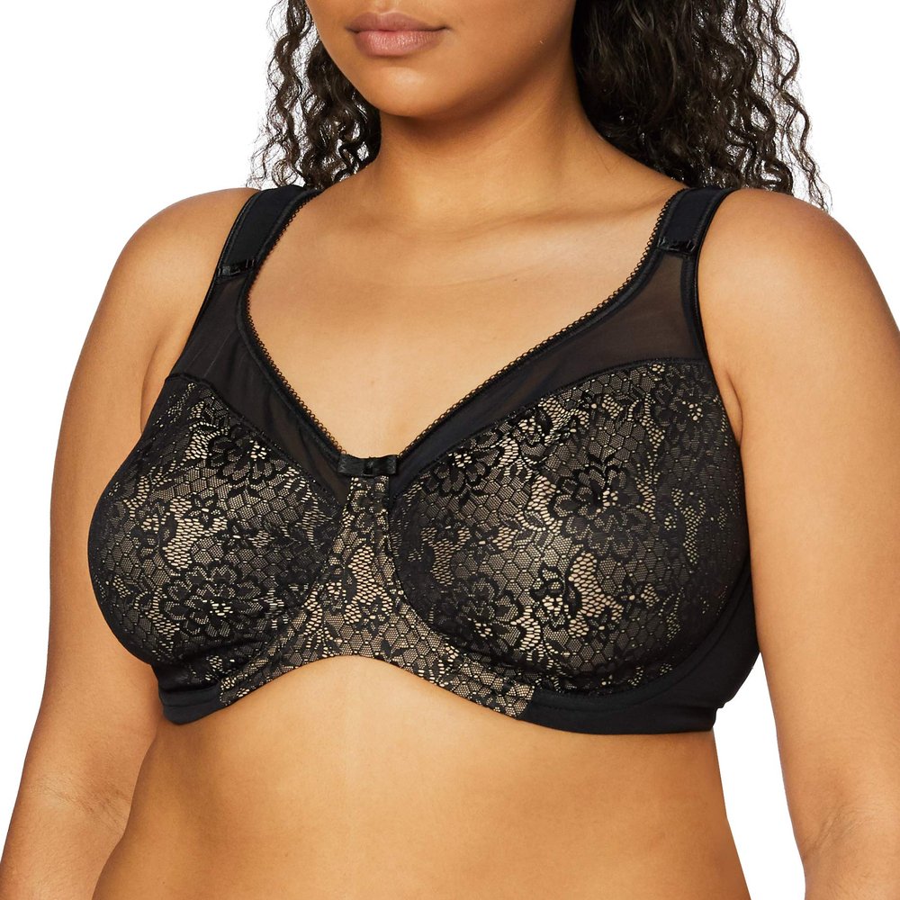 Berlei womens Beauty Everyday Minimizer Full Coverage Bra, Black (Black), 34DD US