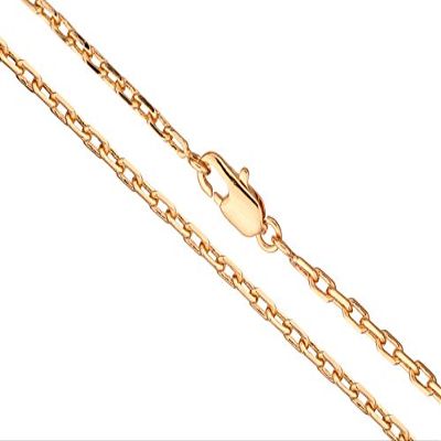 18Inch Necklace Diamond Cut Cable Chain with Lobster Claw Clasp
