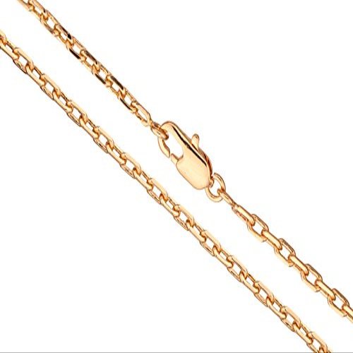 18Inch Necklace Diamond Cut Cable Chain with Lobster Claw Clasp