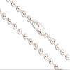 20Inch Necklace Ball Chain, Silver Plated 3.2mm Ball with Lobster Claw Clasp 1pcs view 1