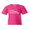 Dear Math I'm Not A Therapist Solve Your Own Problems Funny Novelty Youth Kids T-Shirt Tee (Large, Hot Pink) view 1