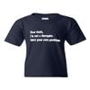 Dear Math I'm Not A Therapist Solve Your Own Problems Funny Novelty Youth Kids T-Shirt Tee (Medium, Navy Blue) view 1